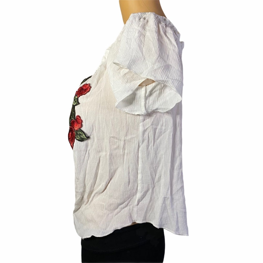 Rose Print Top - Picture 3 of 5